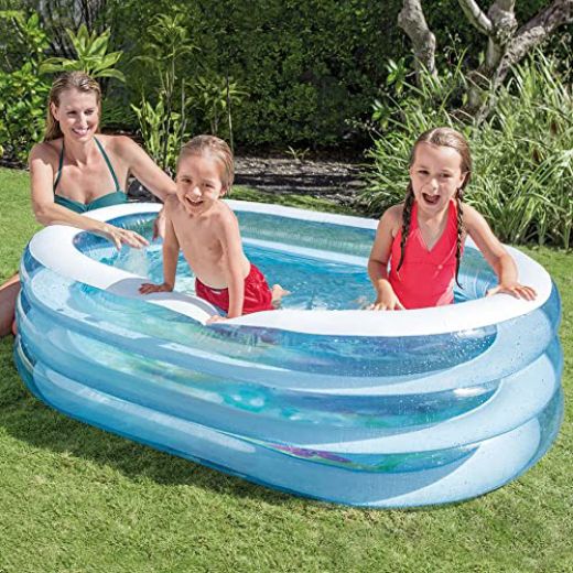 Picture of Intex Oval Whale Fun Pool, Blue