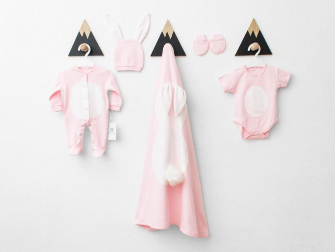 Picture of Newborn baby bunny set 5 pieces