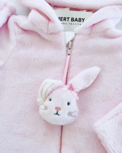 Picture of Wellsoft Rabbit Ear Overalls (3-6) Months