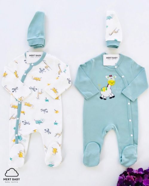 Picture of Zoo double overalls (0-3 months).