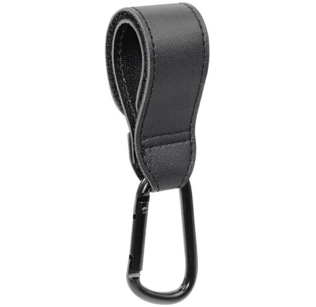 Picture of Black Leather Stroller Hook