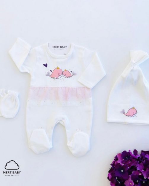 Picture of Tulle Whale Jumpsuit (0-3) Months
