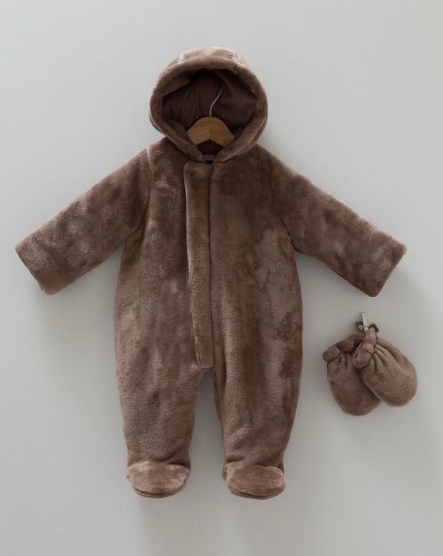 Picture of Plush jumpsuit with inner lining (0-3 months).